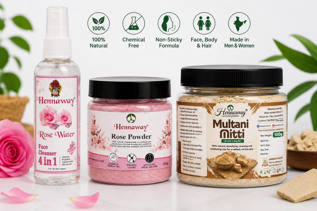 Hennaway Face Pack Combo for Glowing Skin