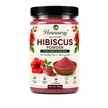 Hennaway 100% Natural Hibiscus Powder for Hair & Glowing Skin